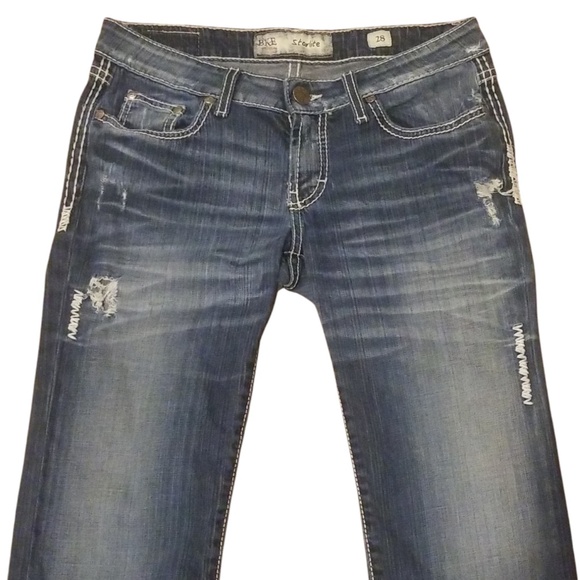 BKE Denim Women's Starlite Frayed Hem Capri Jeans Size 28 - Picture 2 of 14